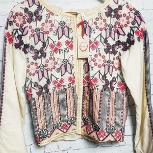 Raga Embroidered Cream Jacket